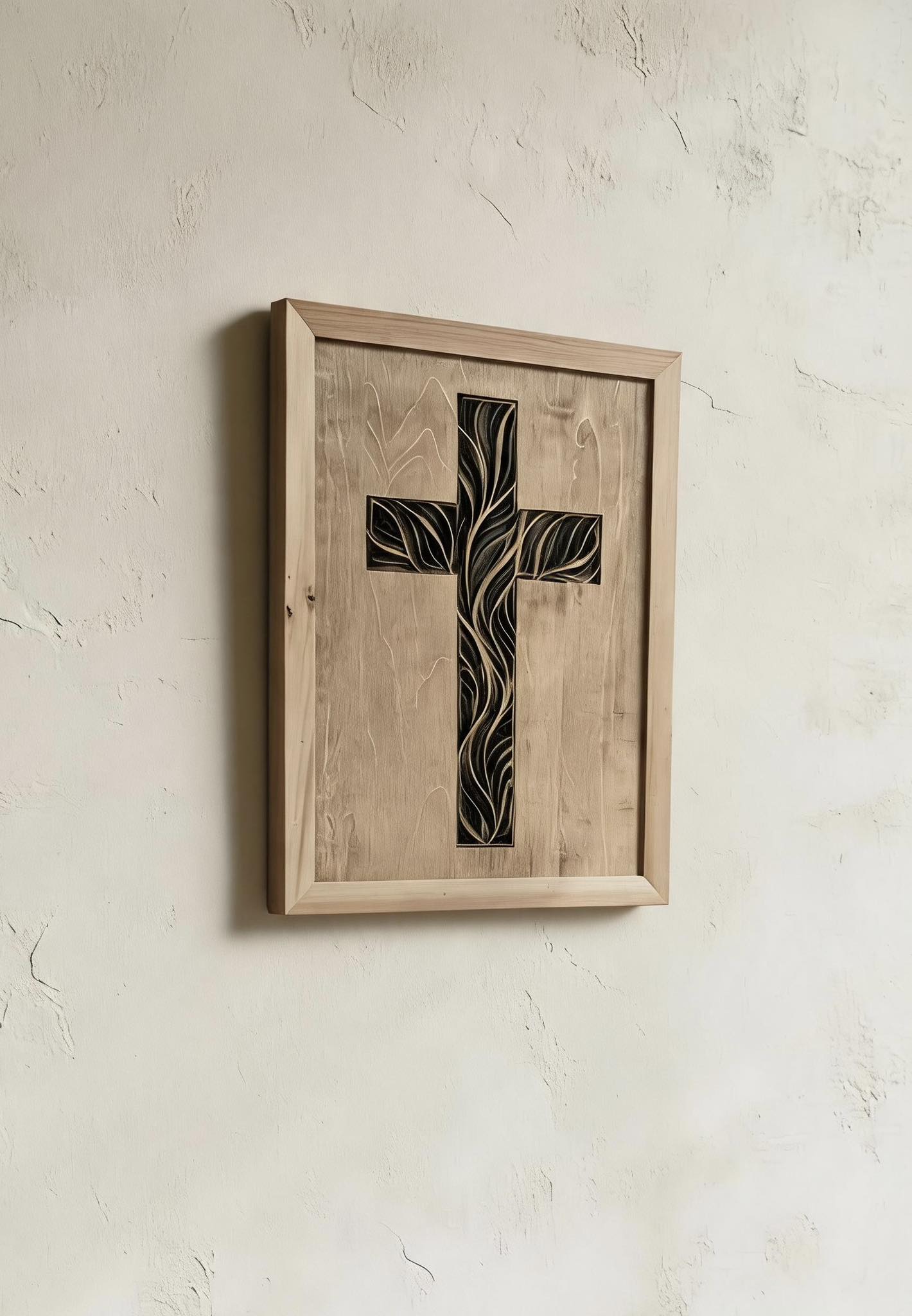 Layered Cross Art