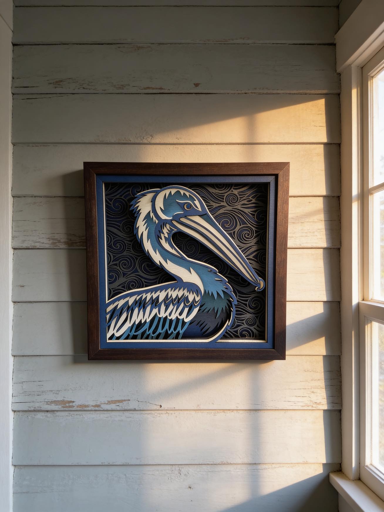 Layered Pelican Art
